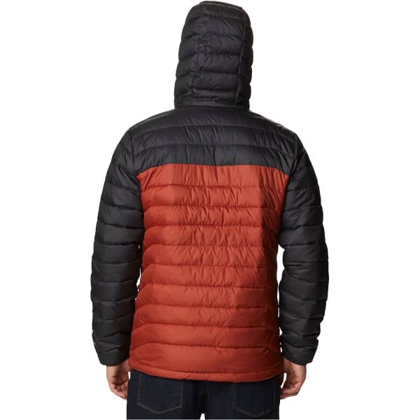 Doudoune randonnée COLUMBIA POWDER LITE HOODED JKT WARP RED/SHARK