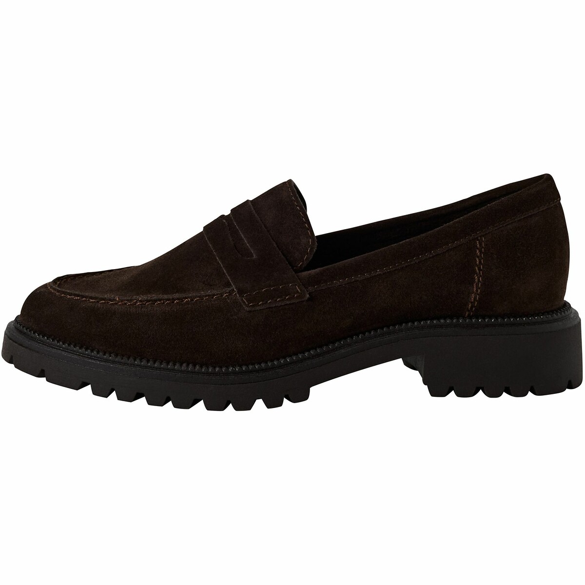 TAMARIS<br>Mocassins em leer