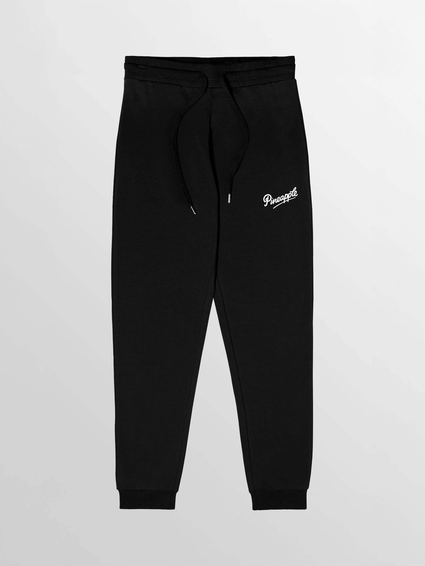 Zwart - Pineapple Dames Skinny Retro Joggingbroeken van 100% Katoen