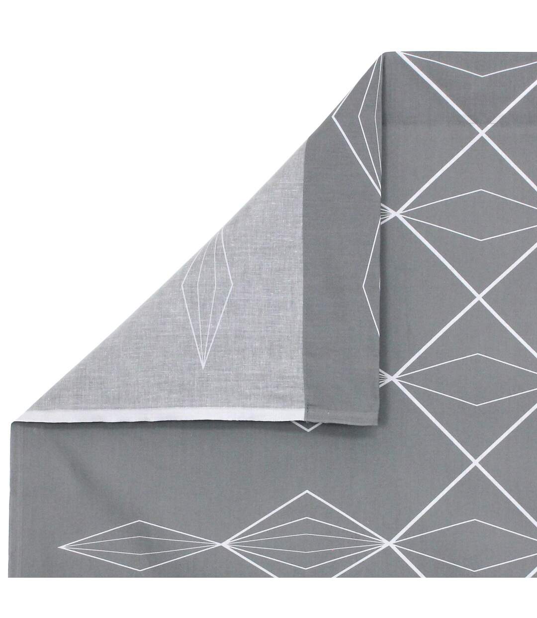 Drap plat 280x310 cm coton FOREVER GRIS gris foncé