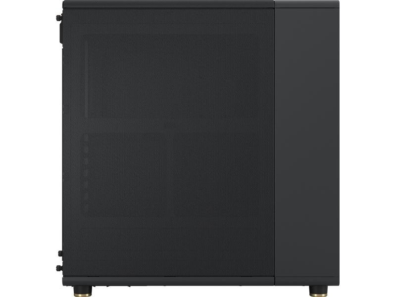 Fractal Design PC-Gehäuse North Schwarz Elegantes Gehäuse mit offener Front aus echtem Walnussholz