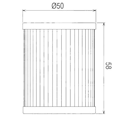 Filtre à huile HifloFiltro HF585 Type origine