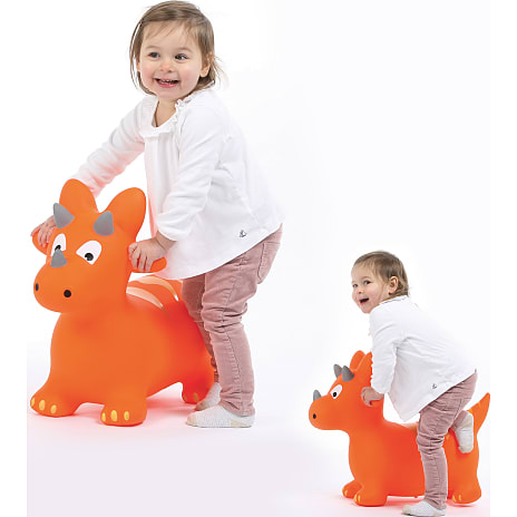 LUDI dino som hoppedyr - orange