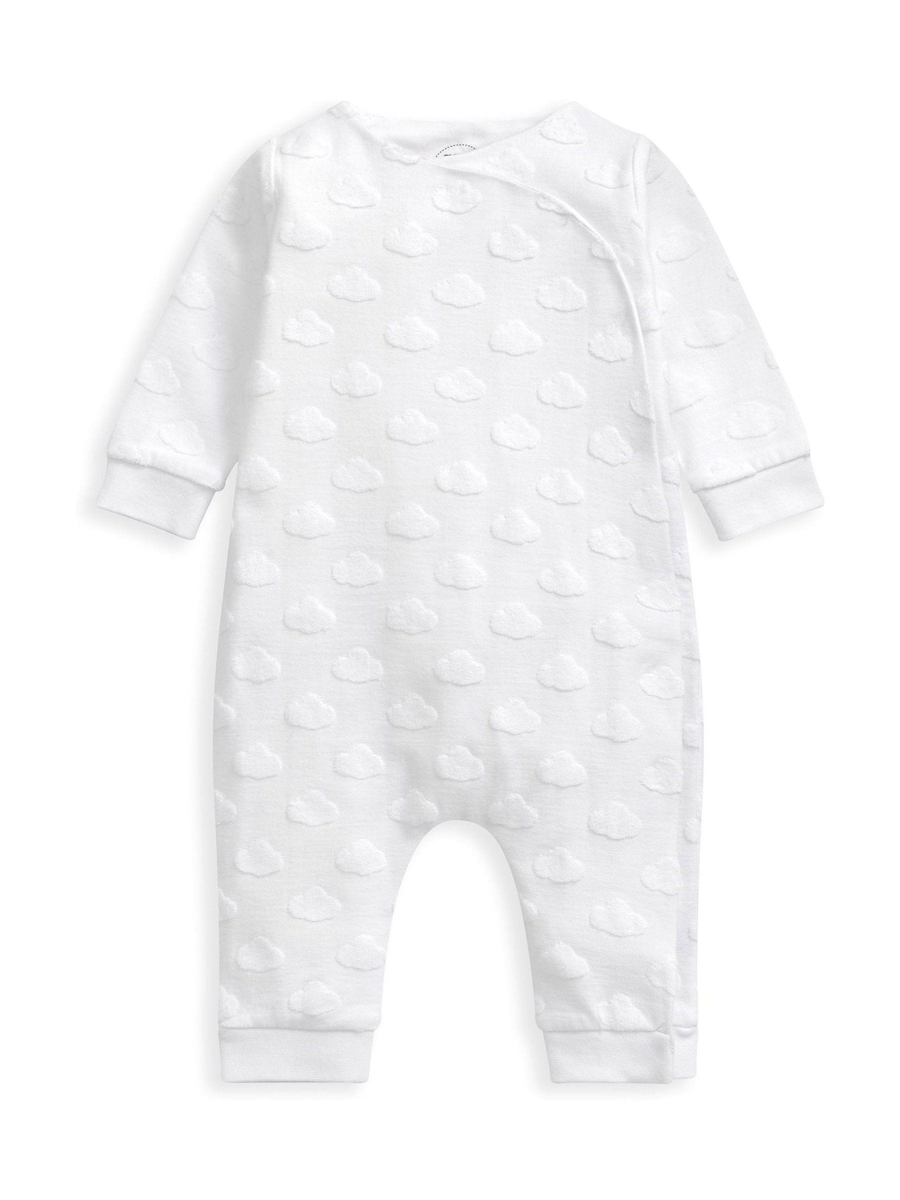 Mamas & Papas Cloud Jacquard Wrap Romper