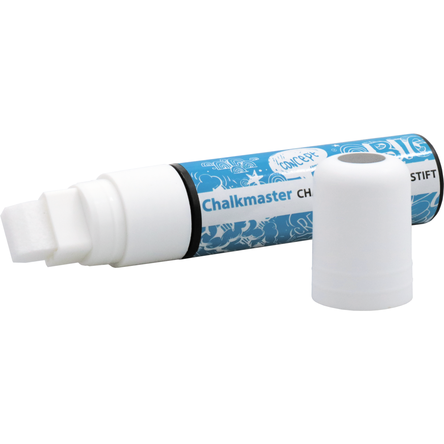 Stift, krijtstift, 15mm, wit