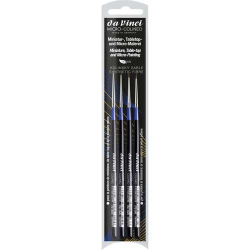 da Vinci MICRO-COLINEO Set, Serie 172, 4 Miniaturpinsel