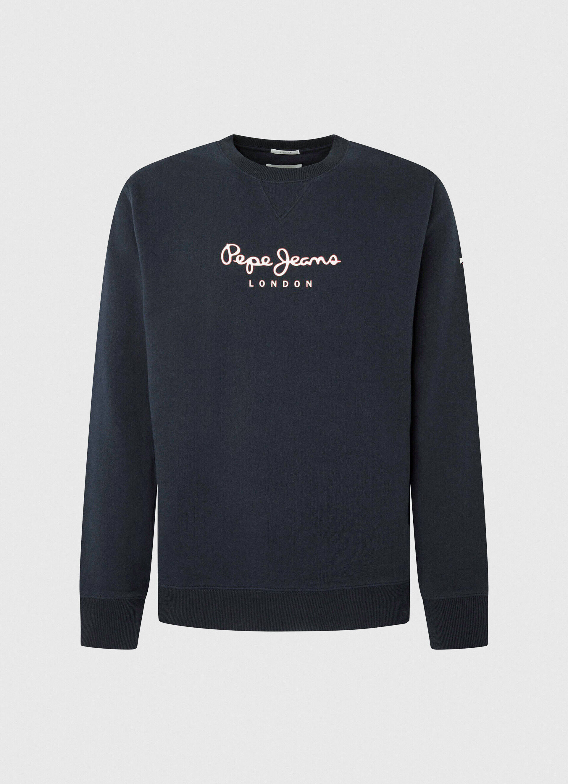 Moletom de algodão com logo estampado - azul dulwich