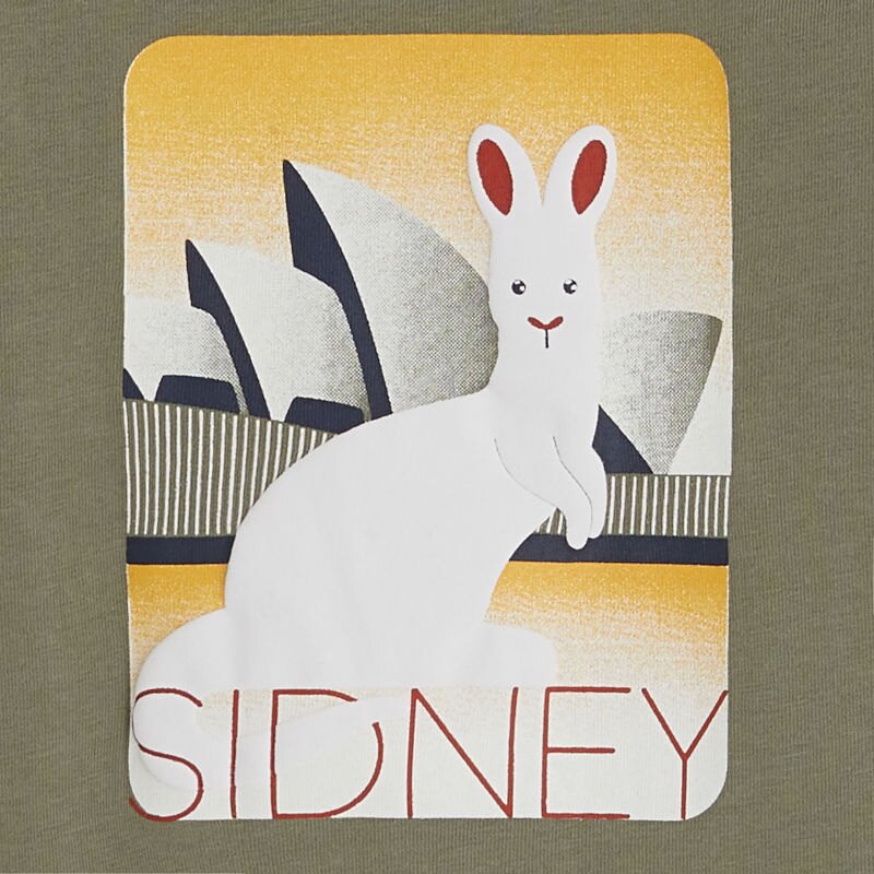 T-shirt kangourou Sidney vert bébé garçon Vert