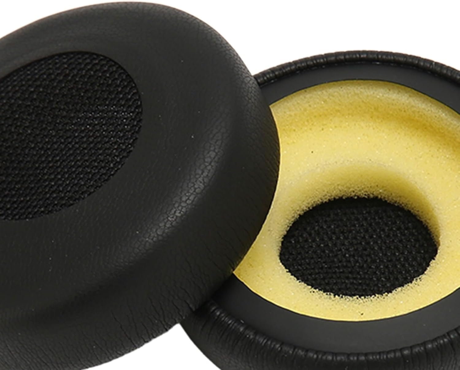 (2er Set) Jabra Evolve 20 / 20se / 30II / 40 / 65 Kopfhörer Ersatz Ohr Polster - Schwarz