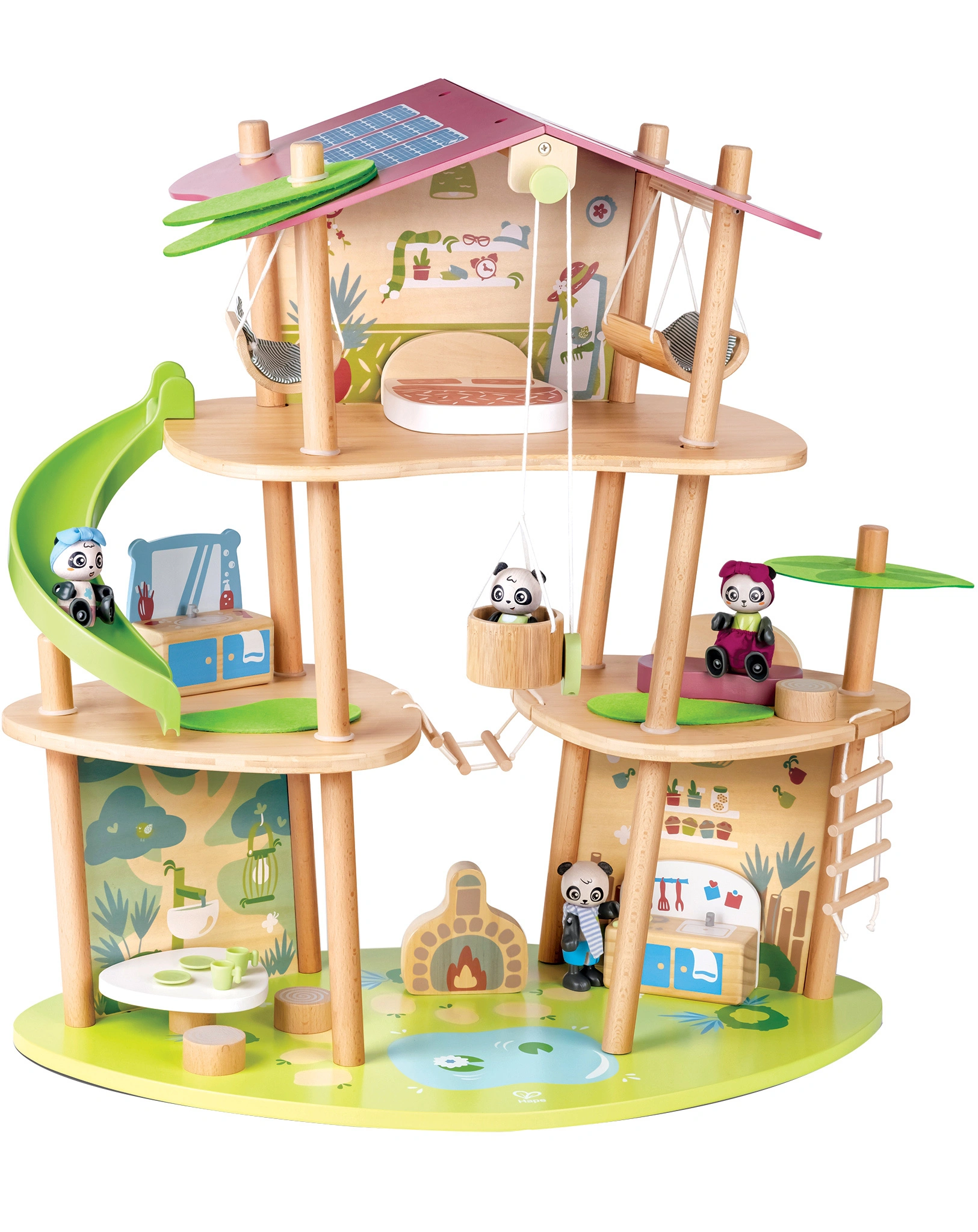 Puppenhaus PANDA 25-teilig in bunt