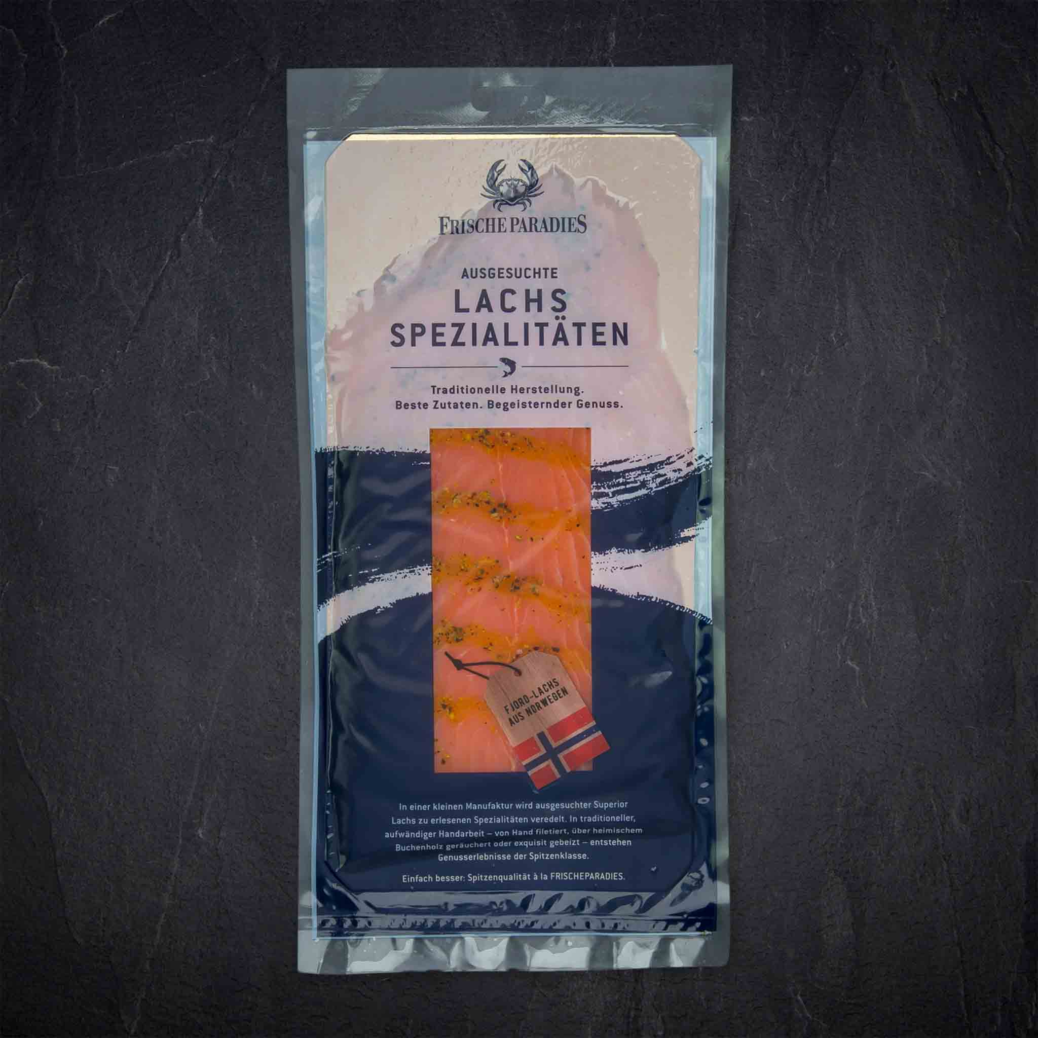 Räucherlachsrückenfilet mit Zitronenpfeffer