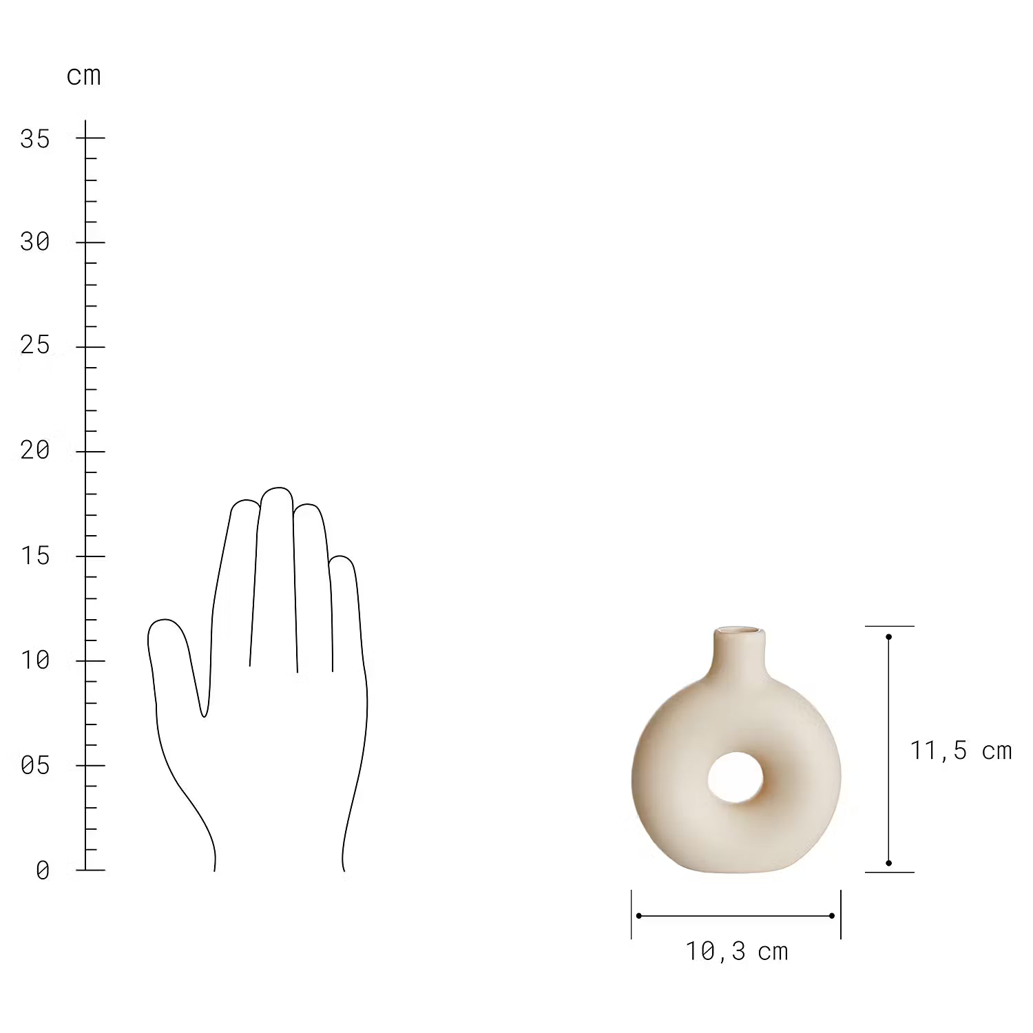 LOOPY Mini-Vase 6er-Set
