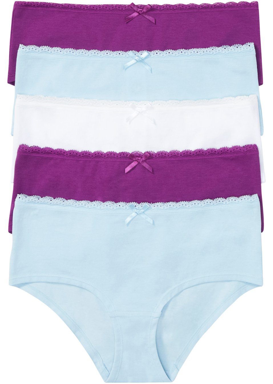Lot de 5 culottes avec coton
