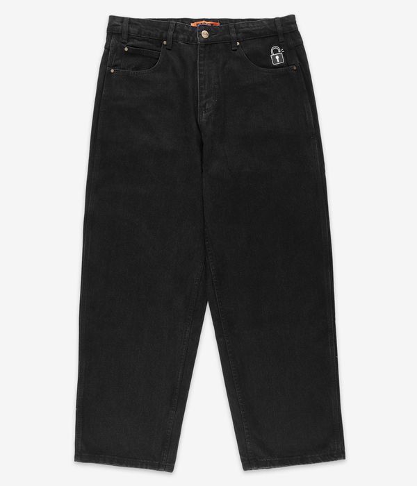 Butter Goods Lock Baggy Denim Jeans (flat black)