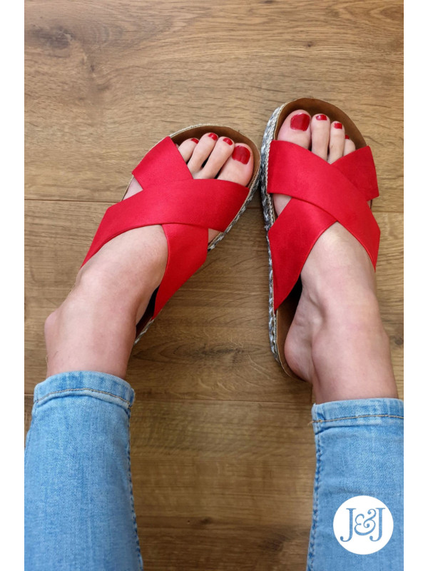 Nu-Pieds rouges 'Joyce'