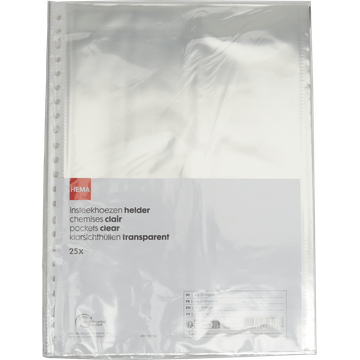 HEMA Insteekhoezen 25 Stuks