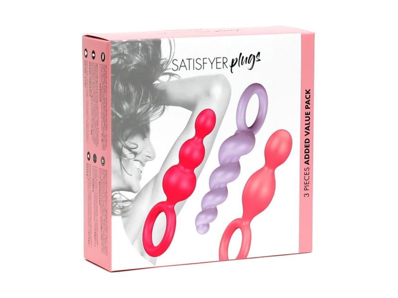 Satisfyer Anal Plug Satisfyer Plugs Set 3 Stück Analplug-Set in bezaubernden rosa Tönen