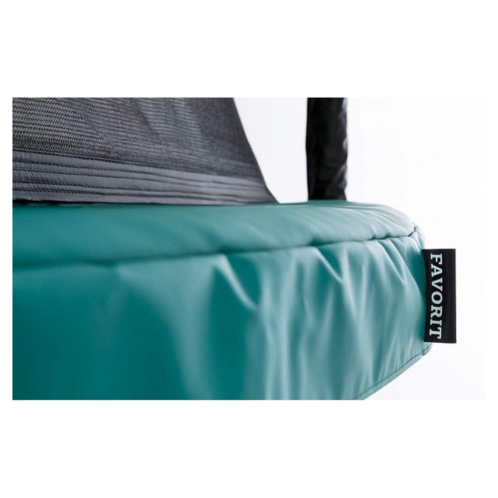Trampoline grand favorit inground 520 green + safety net comfort