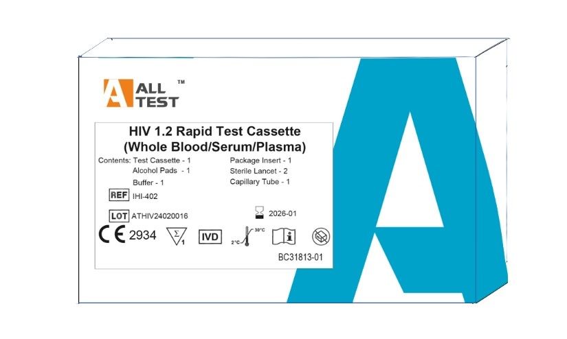 AllTest HIV Testkit 1/2  Schnelltest Selbsttest Testkassette