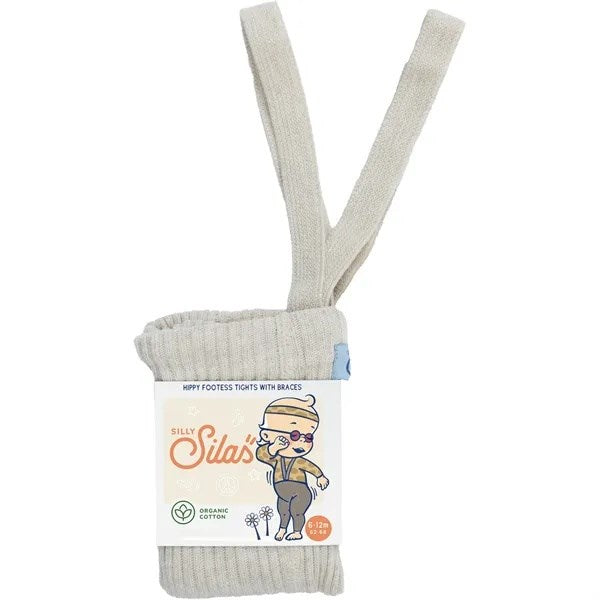 Køb Silly Silas Hippy Footless Tights Cream Blend