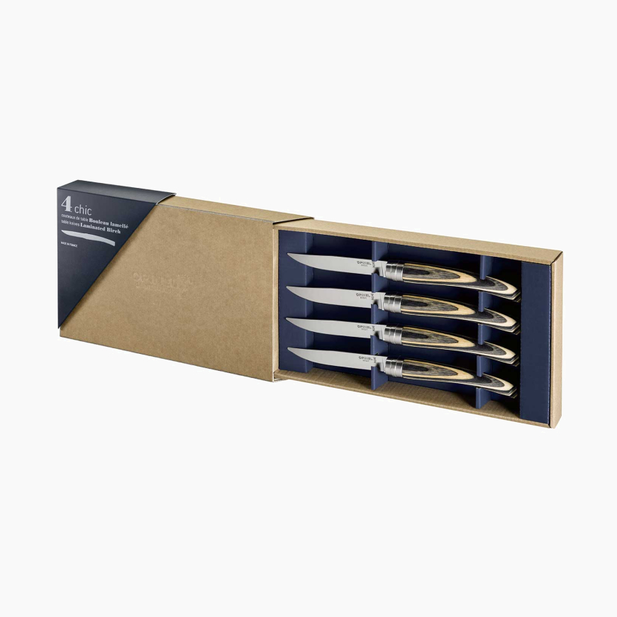 Coffret Table Chic Bouleau Lamellé - Nouvelle collection