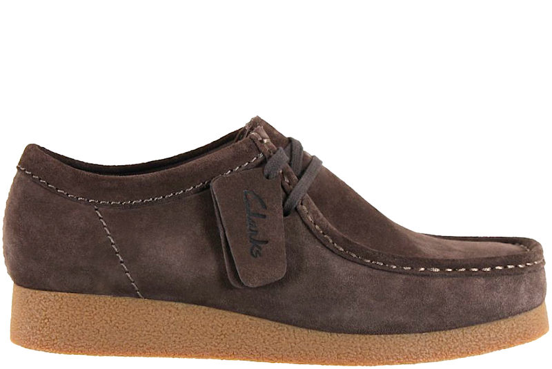 CLARKS WALLABEE EVO G SKO I MØRKEBRUNT SKIND