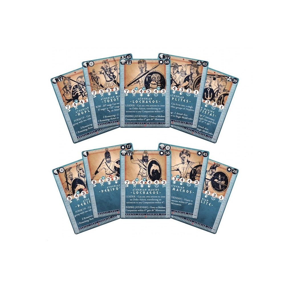 Mortal Gods - Athenian Card Set & Rules Booklet