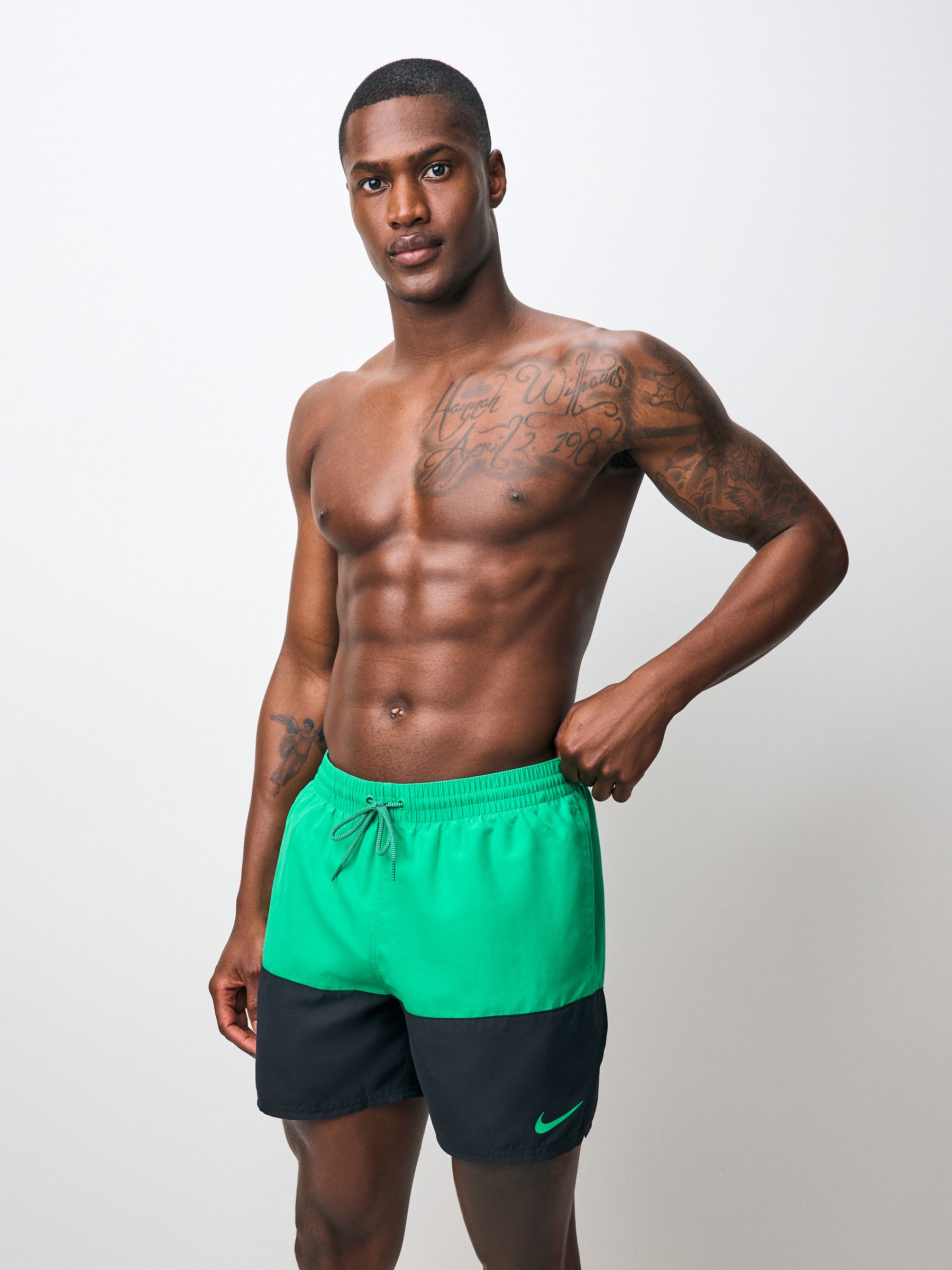 Blauwgroen - Nike musthave volley-zwemshort van 5 inch