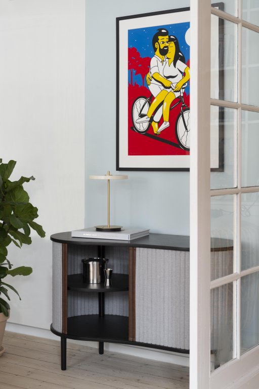 Umage Asteria tafellamp LED oplaadbaar Ø20 Polished Steel