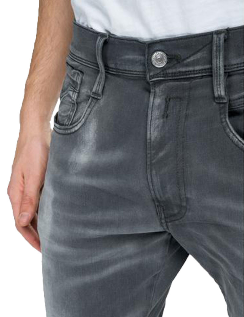 REPLAY PANTALON HOMME SUPER SLIM BRONNY MEDIUM GREY 096