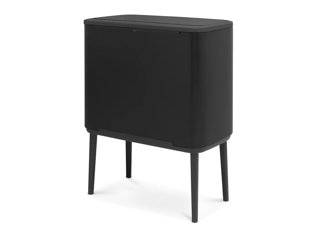 Touch Bin sur pied 36 l noir mat Code R