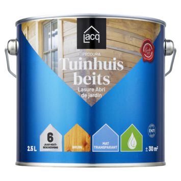 Lacq Tuinhuis beits transparant bruin 2,5 liter