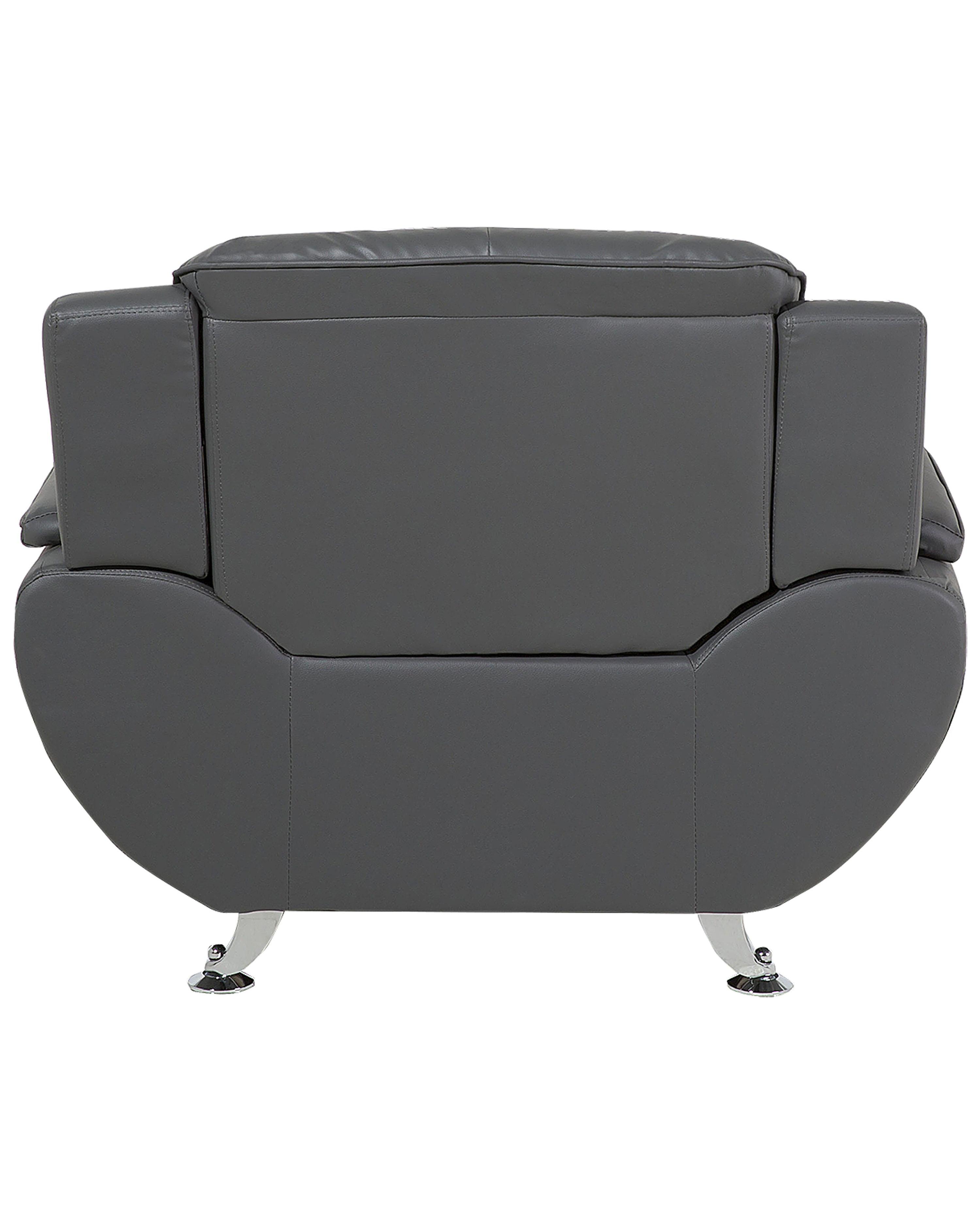 Fauteuil LEIRA II Kunstleer Grijs