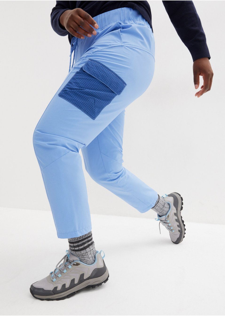 Pantalon fonctionnel étanche avec taille confortable, longueur cheville