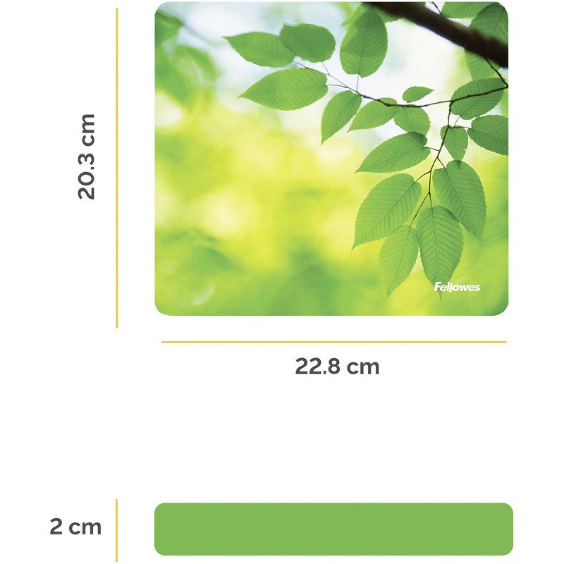Tapis de souris Earth Series Fellowes motif feuilles