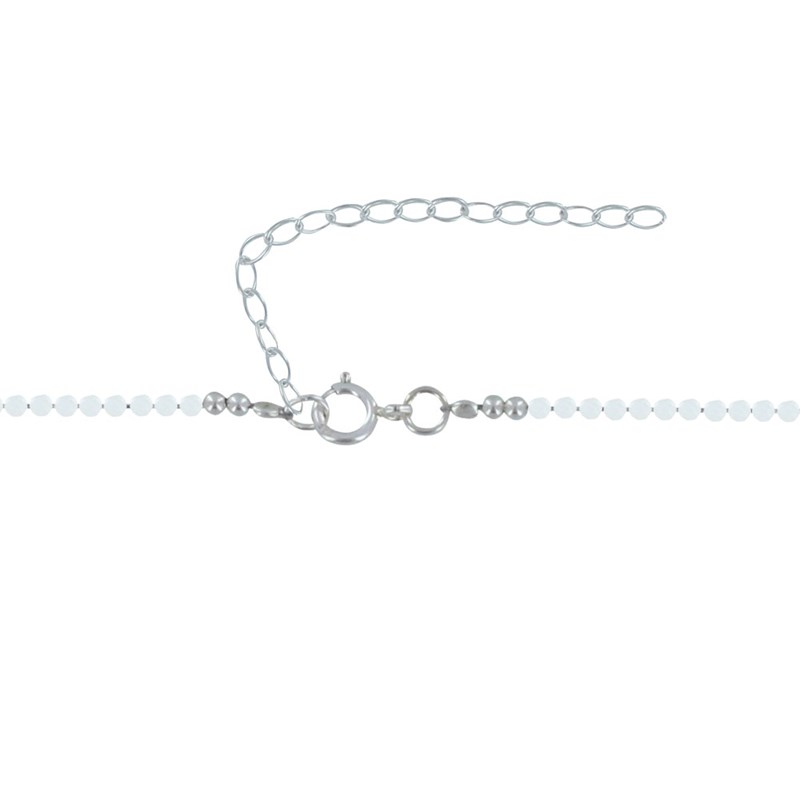 Collier Perles Facettées de Pierre de Lune et Perles Argent
