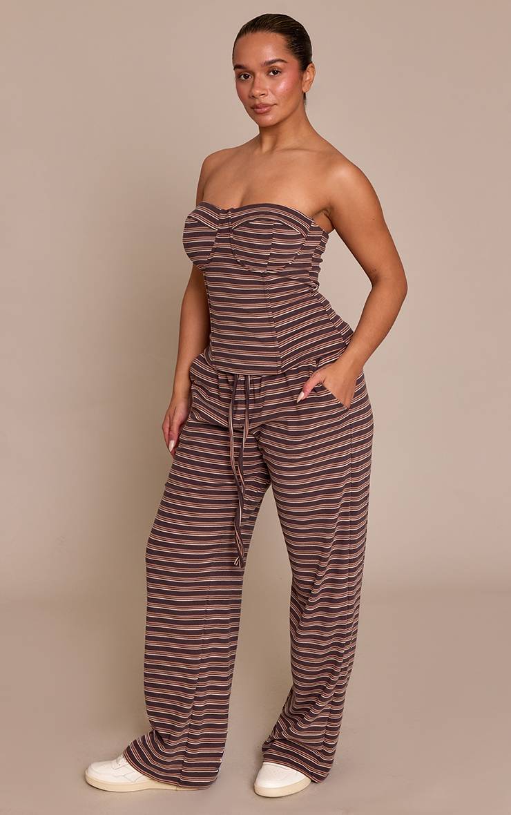 Chocolat Top Corset Rayé Shape