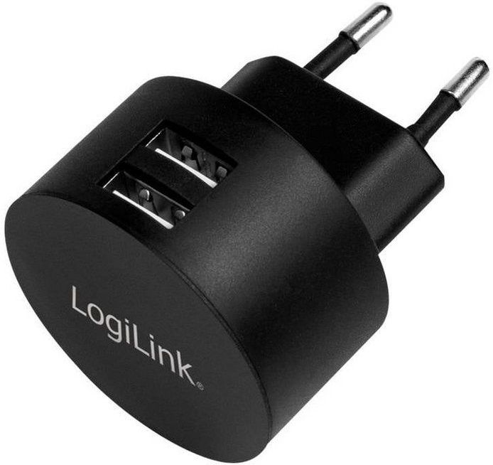 LogiLink - PA0218 - USB-adapter - Zwart - 2x USB-poort - 10.50 W