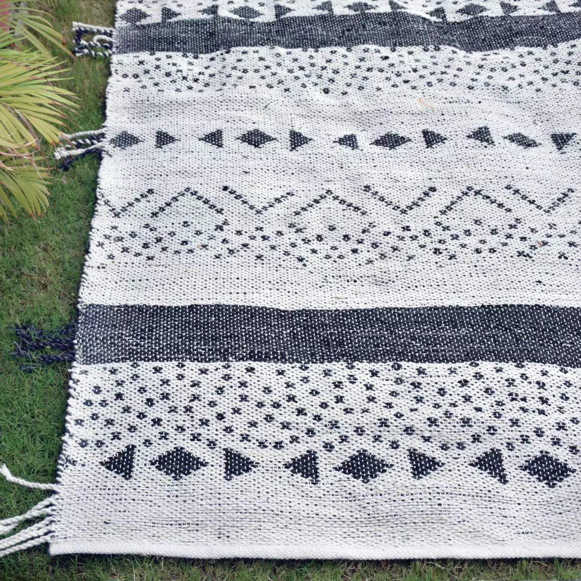 Tapis tissé main (180 cm) Callista Blanc