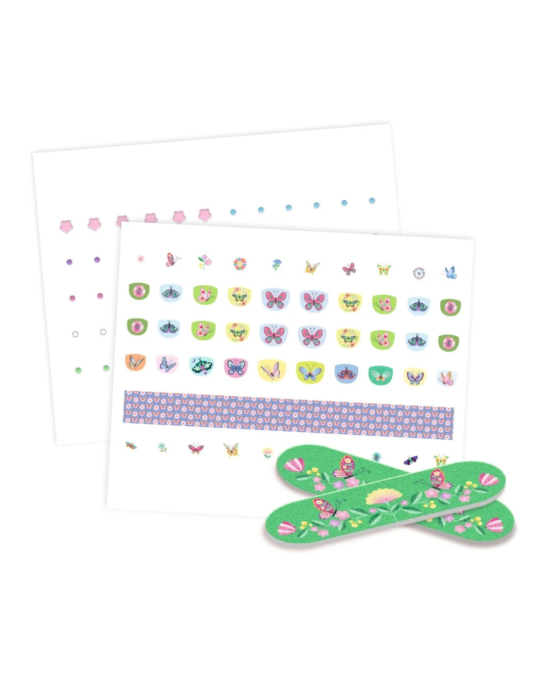 Djeco dj09238 nagelstickers voorjaarsvlinders