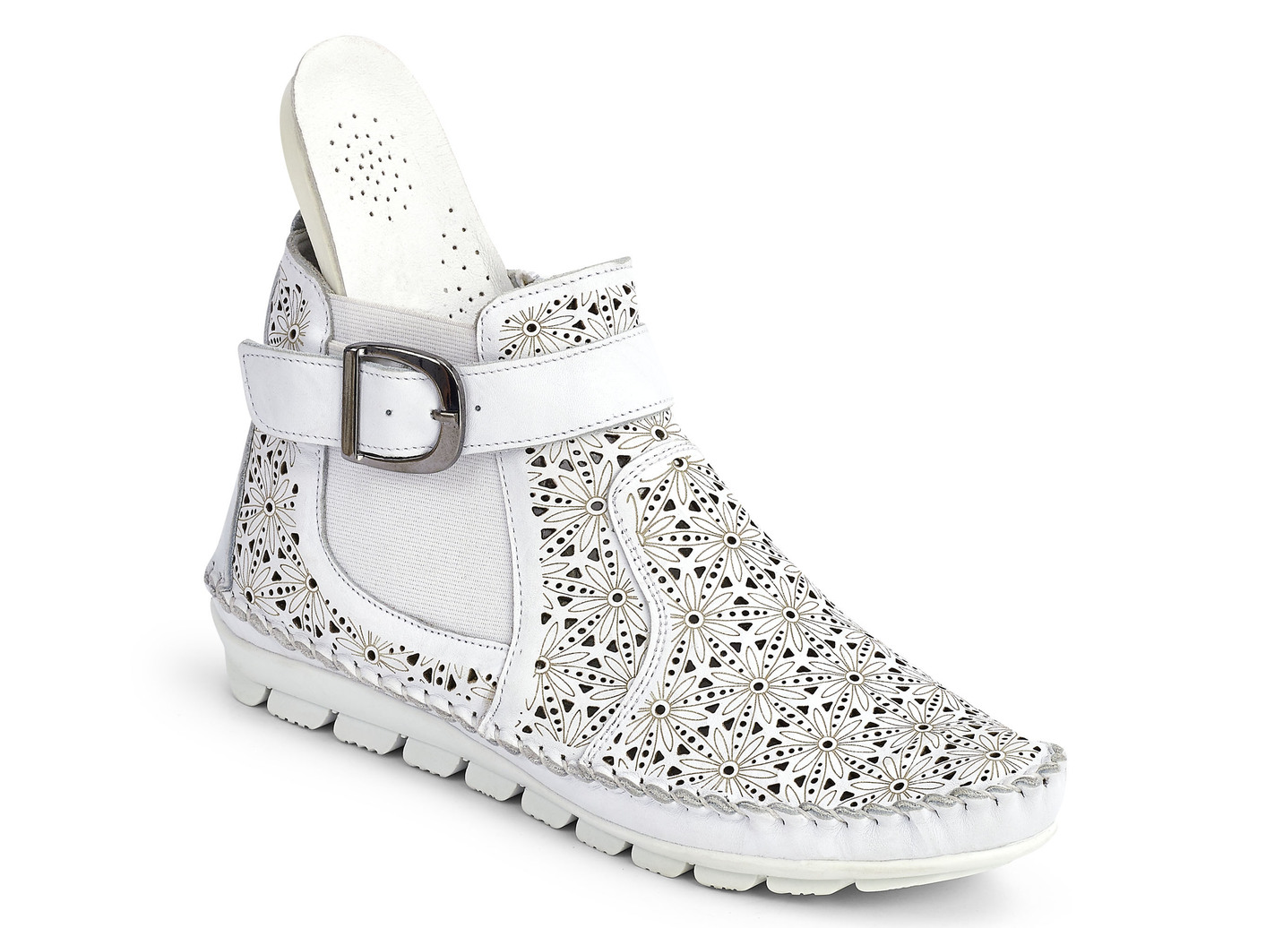 Gemini Mokassin-Stiefelette mit verstellbarer Zierspange