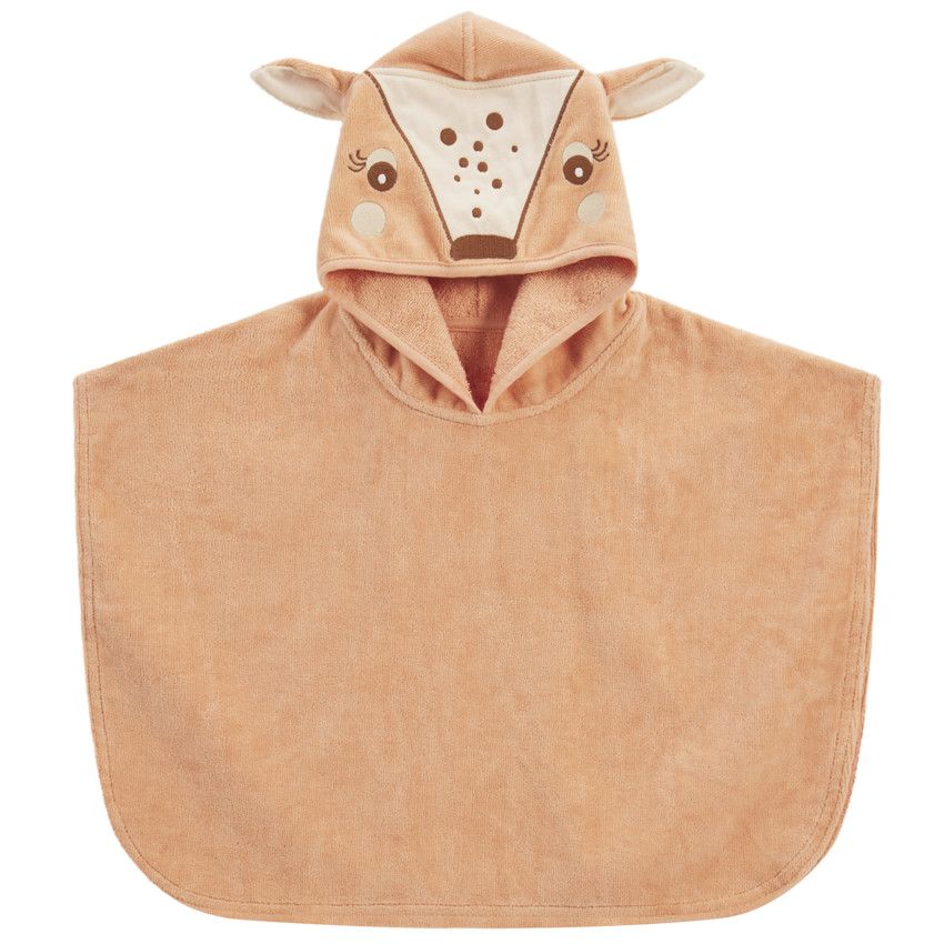 Poncho de bain Biche - Corail