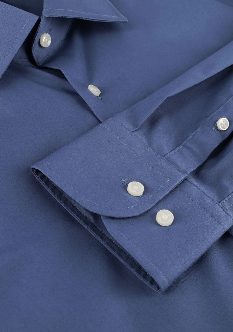 BOSS blauwe boss klassiek overhemd h-hank-kent-c1-214