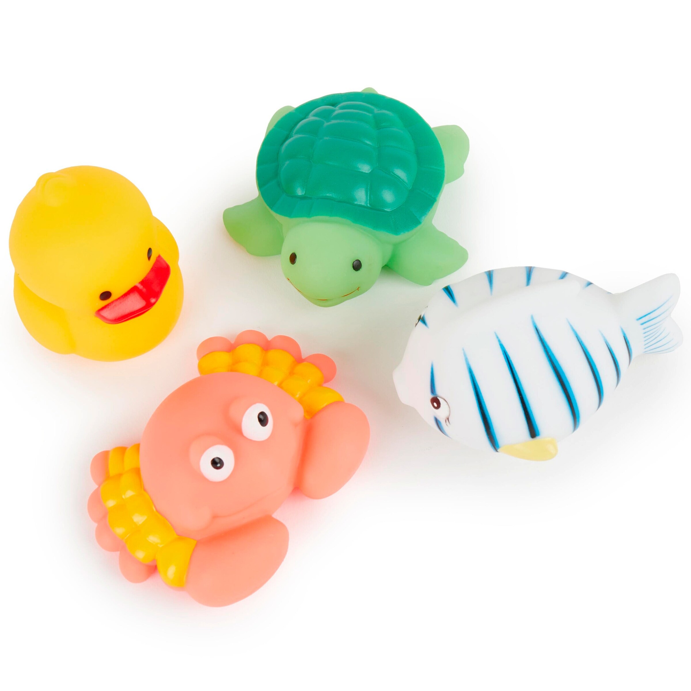 Bieco Badespielzeug Baby 4er Set - ab 12 Monate Mehrfarbig