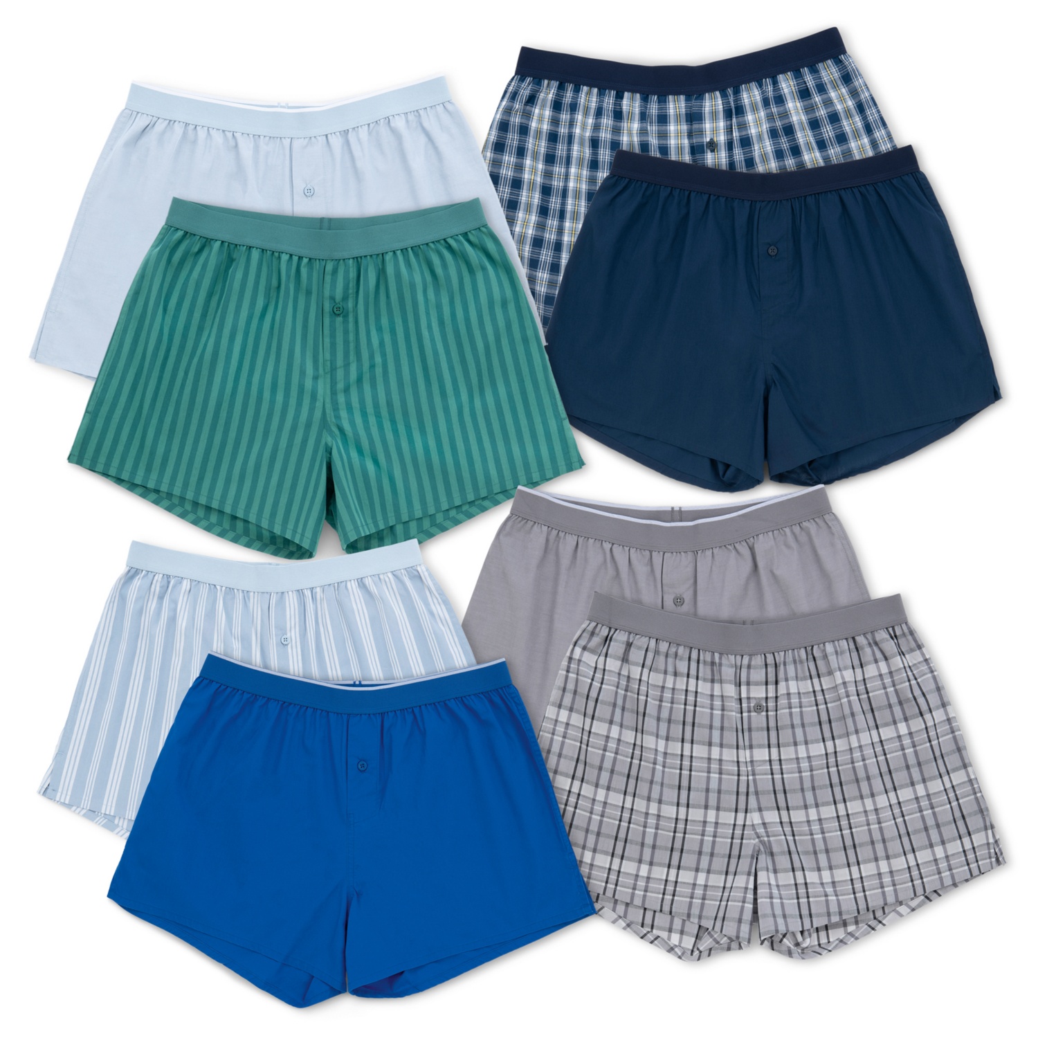UP 2 FASHION MEN Herren-Boxershorts, Doppelpkg.