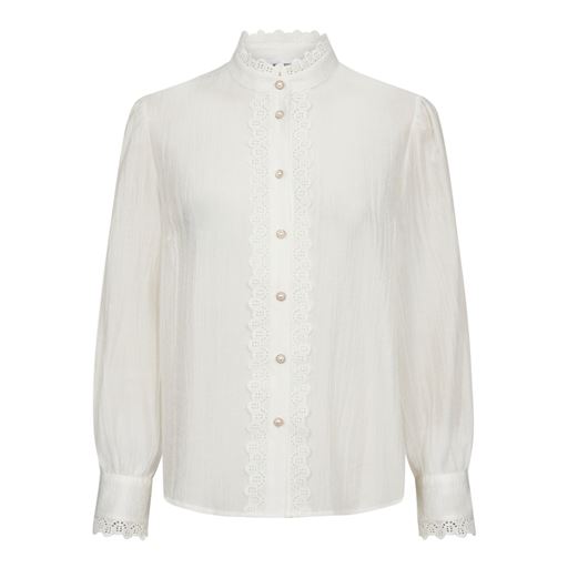 Co'Couture AngieCC Anglaise Skjorte, White, S