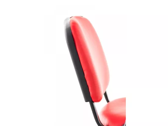 Chaise de salle à manger - Similicuir & Métal noir mat - Rouge - Ken mit Klapptisch
