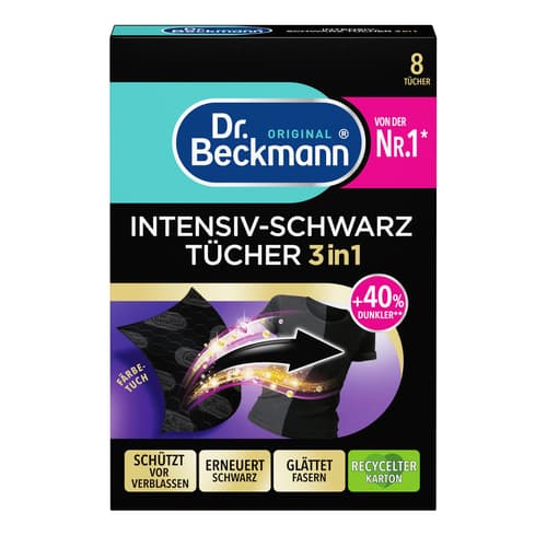 Dr. Beckmann Intensiv-Schwarz Tücher