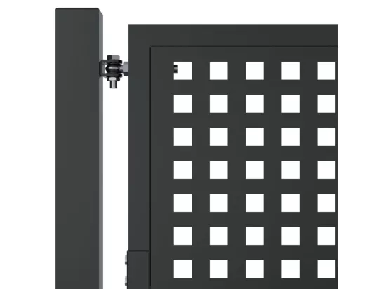 Portail de jardin anthracite 105 x 200 cm acier
