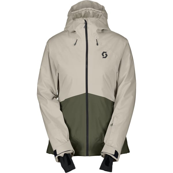 Veste de ski SCOTT ULTIMATE DRYO 10 W'S JACKET DUST WHITE/DOUGLAS GREEN